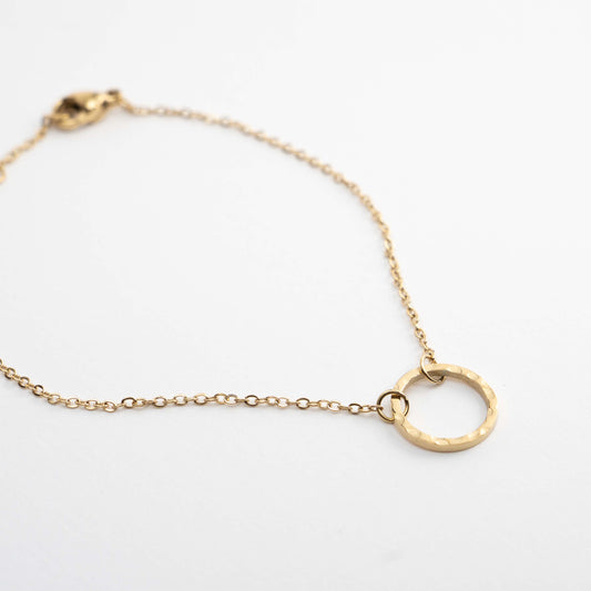 Engraved Circle Bracelet