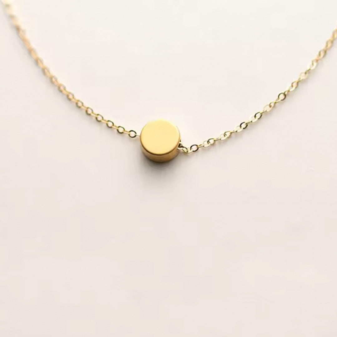 Gold Small Pendant Necklace