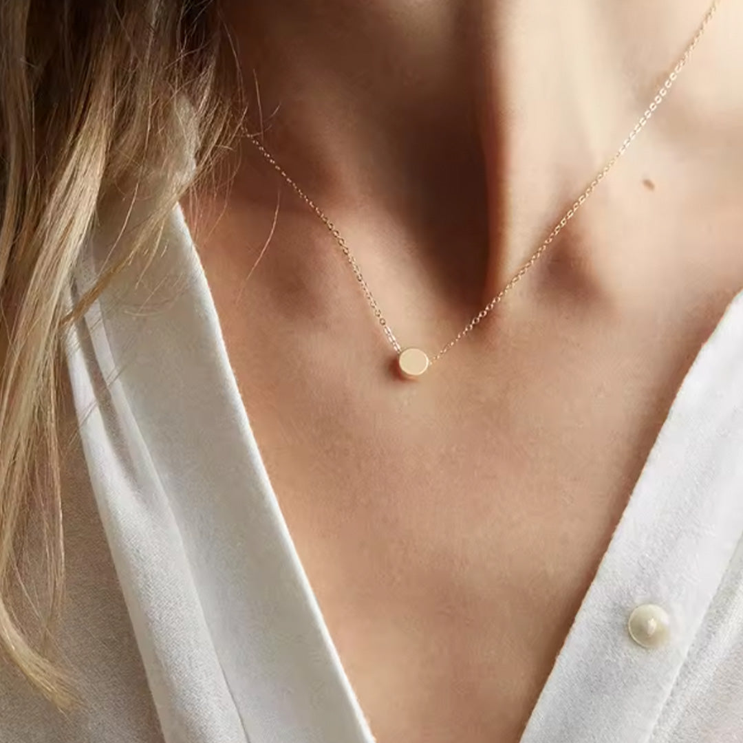 Gold Small Pendant Necklace