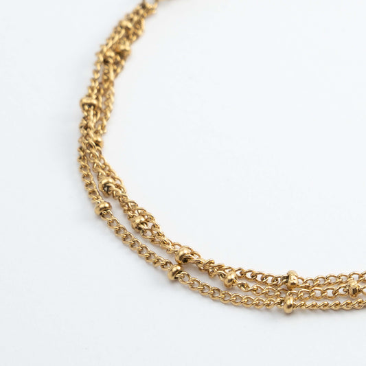 Three Layer Gold Bracelet