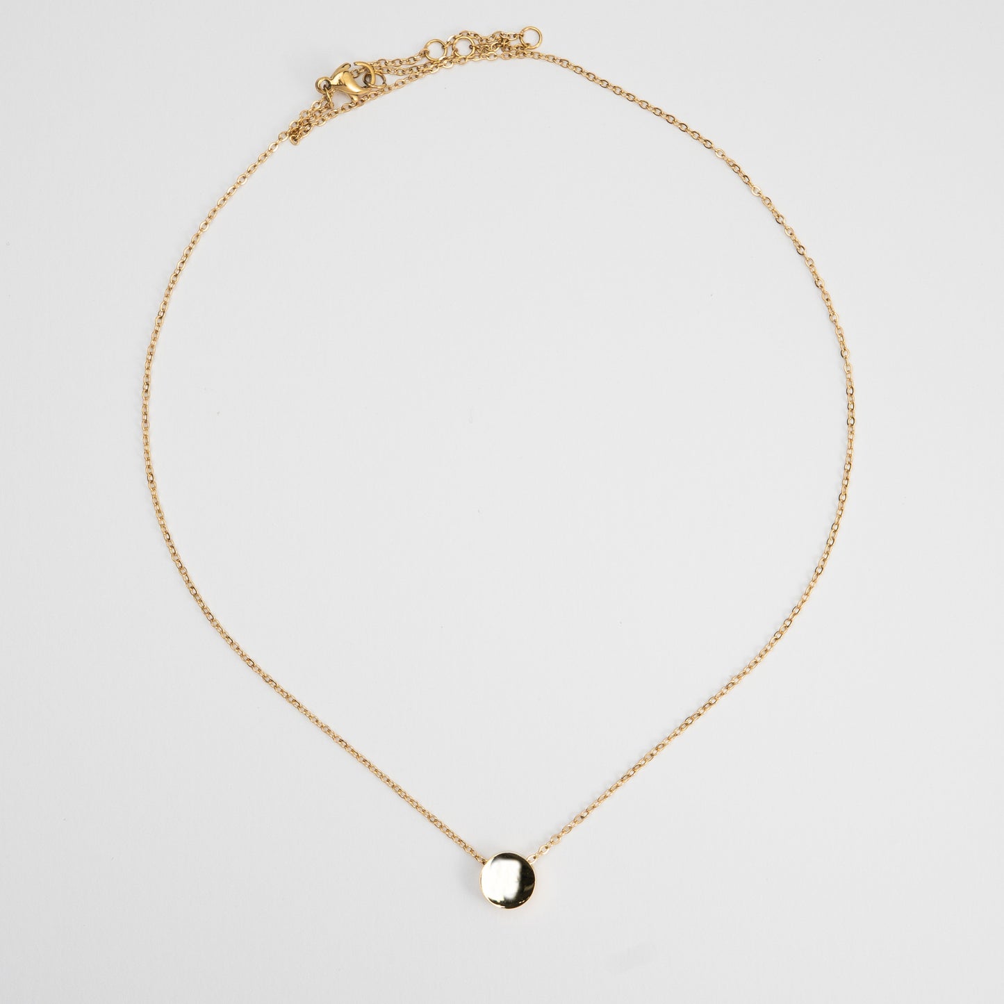 Gold Small Pendant Necklace