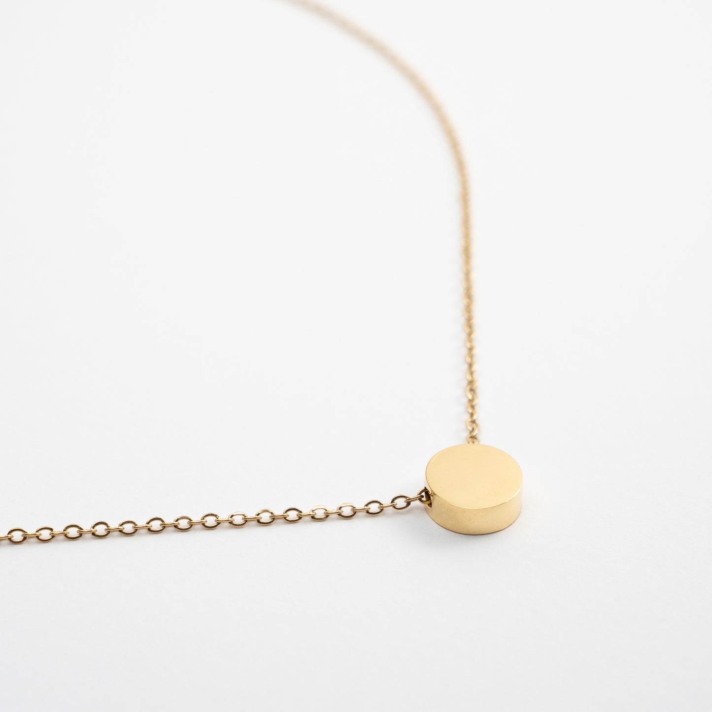 Gold Small Pendant Necklace