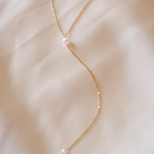 Imitation Pearl Beads Pendant Necklace