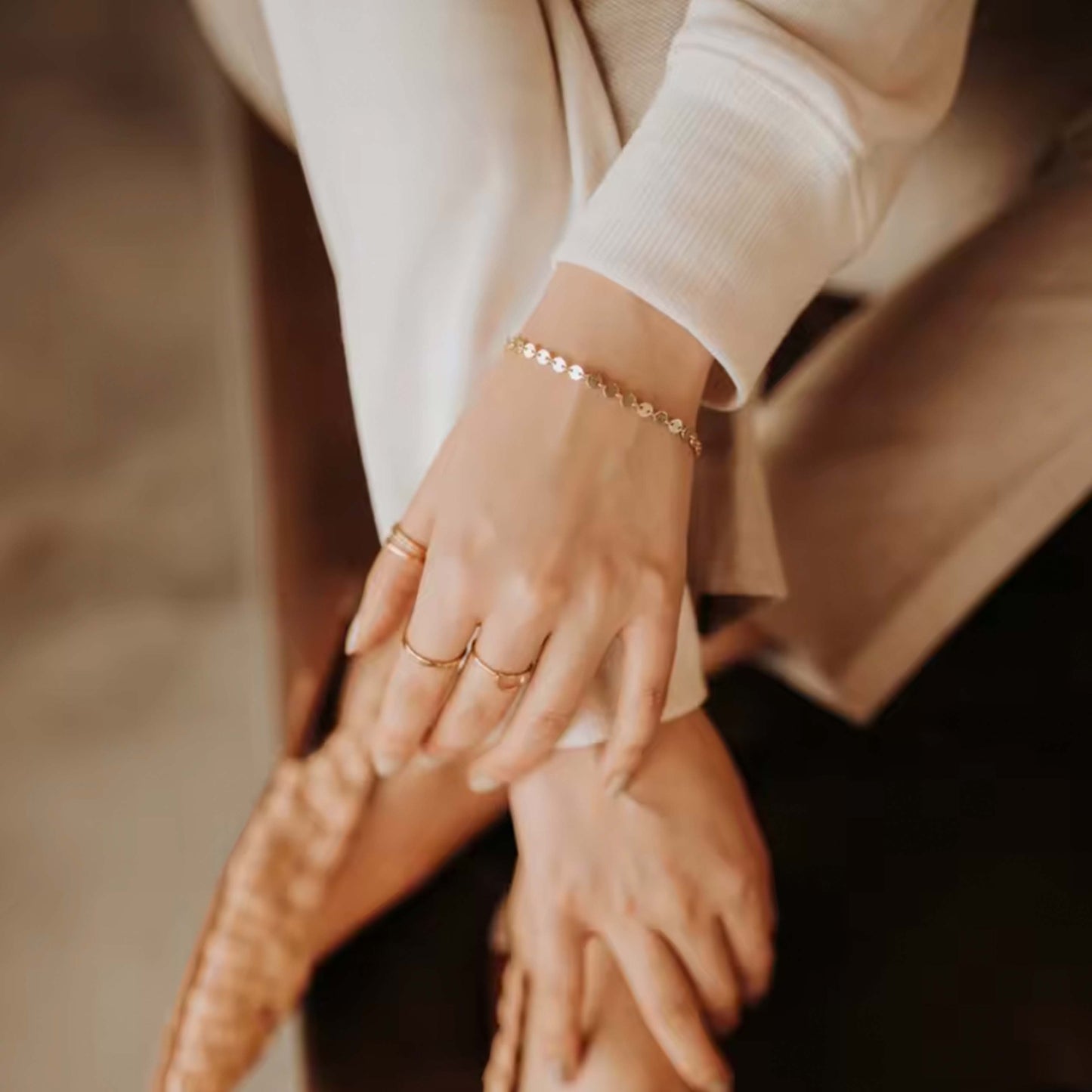 Round Connected Circles Bracelet