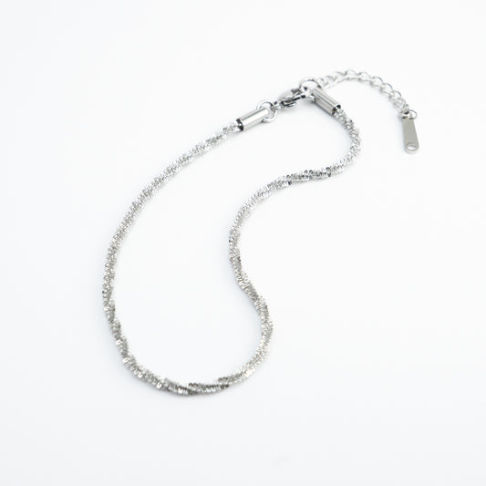 Textured Chain Anklet