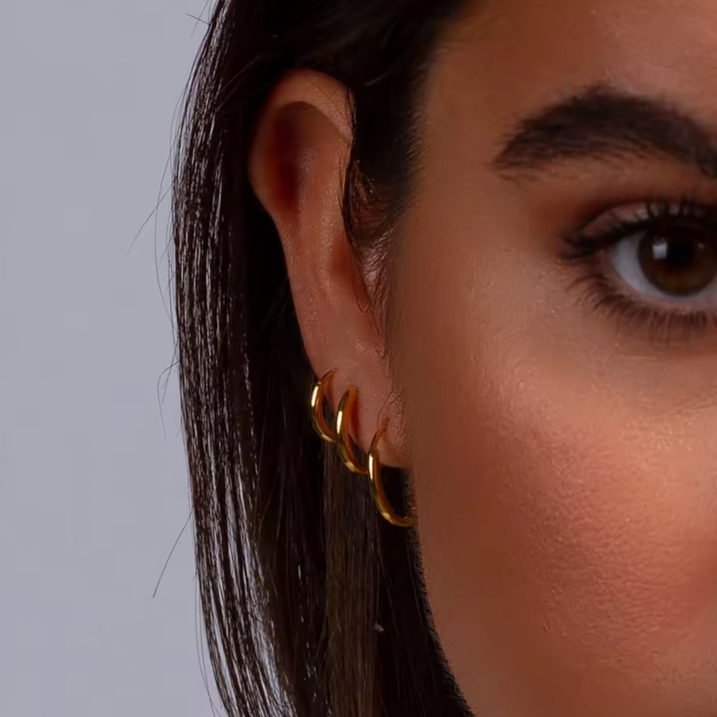 Geometric Drop Round Earrings