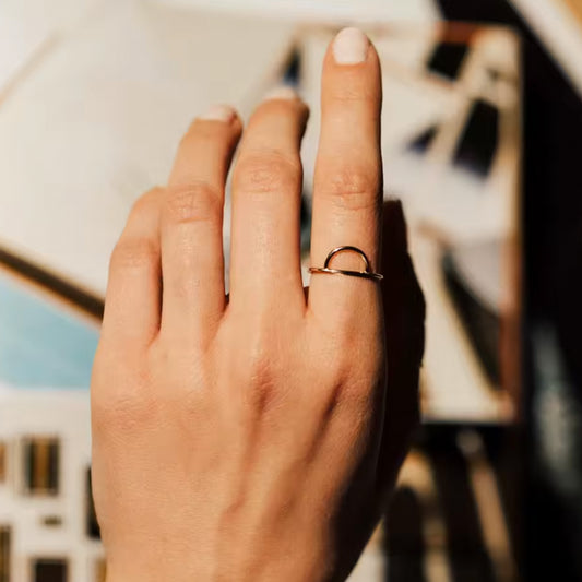 Hollow Geometric Ring