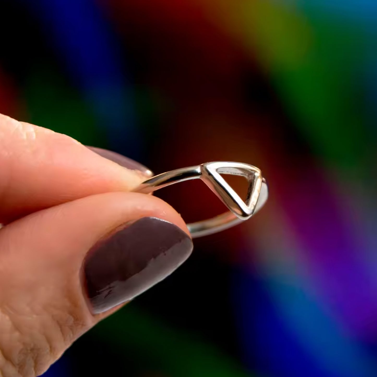 Triangle Stack Ring